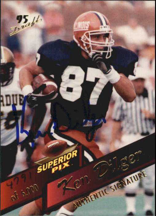 1995 Superior Pix Autographs #69 Ken Dilger/6000