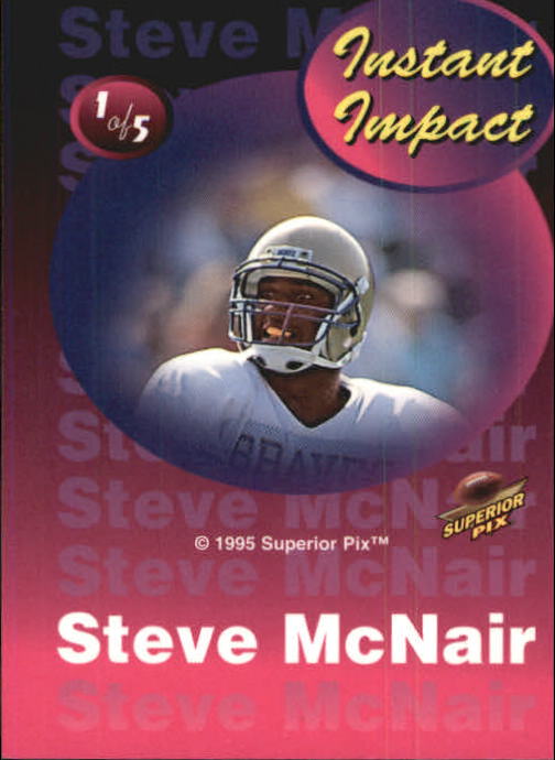 1995 Superior Pix Instant Impact #1 Steve McNair back image