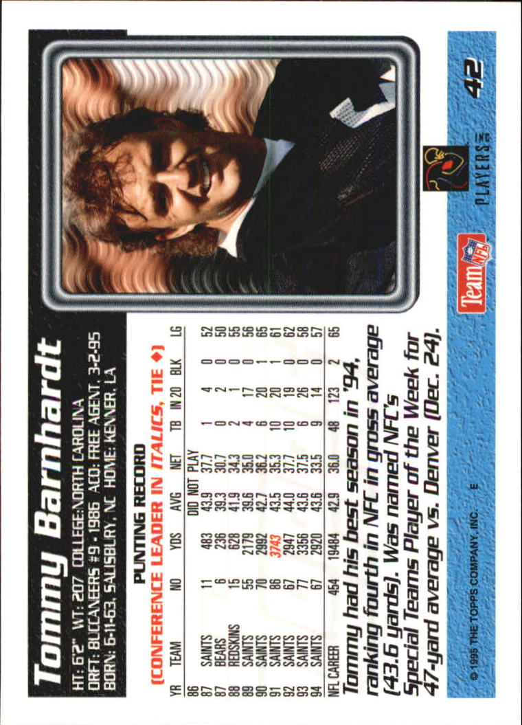 B5903- 1995 Topps Fabrik Panthers Fb Karten 1-250 -du Pick- 15 + Gratis US - Bild 75 von 483