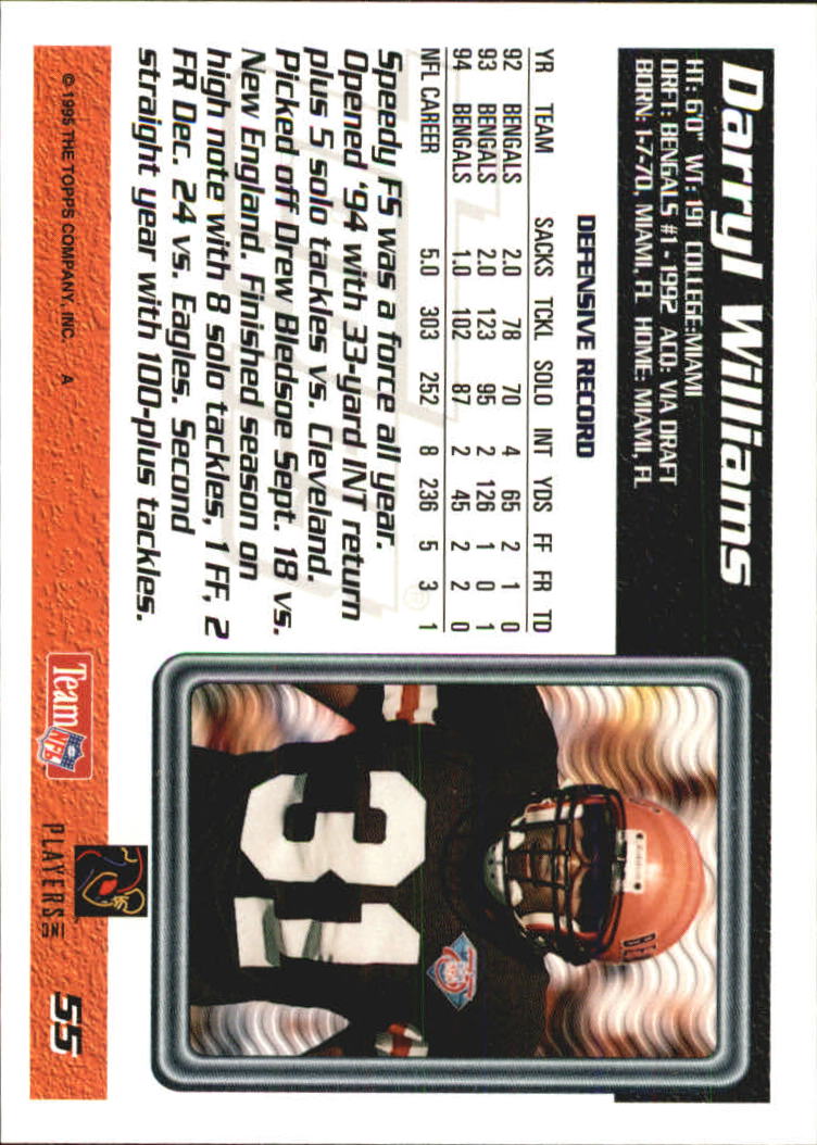 B5903- 1995 Topps Fabrik Panthers Fb Karten 1-250 -du Pick- 15 + Gratis US - Bild 101 von 483