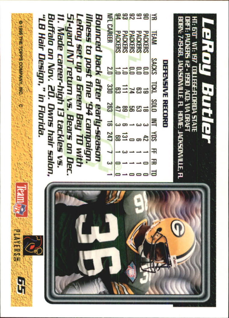B5903- 1995 Topps Fabrik Panthers Fb Karten 1-250 -du Pick- 15 + Gratis US - Bild 121 von 483