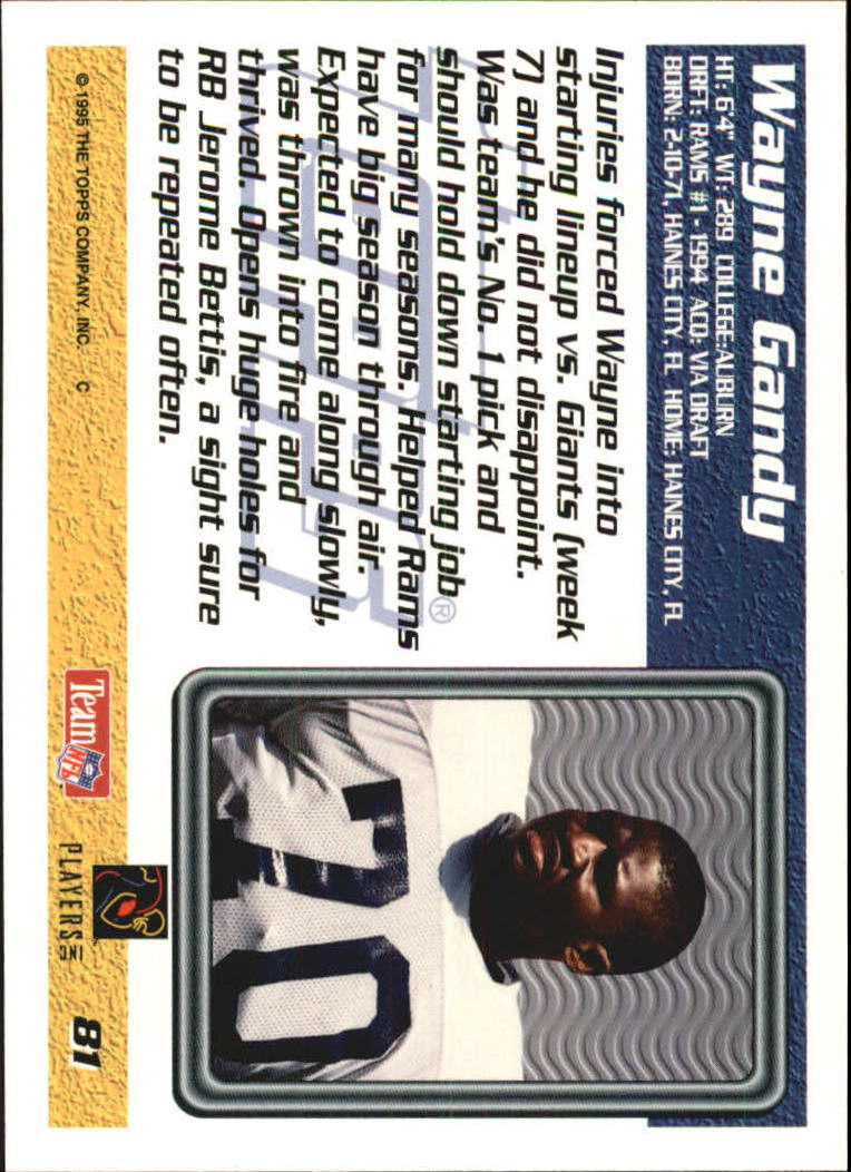 B5903- 1995 Topps Fabrik Panthers Fb Karten 1-250 -du Pick- 15 + Gratis US - Bild 153 von 483