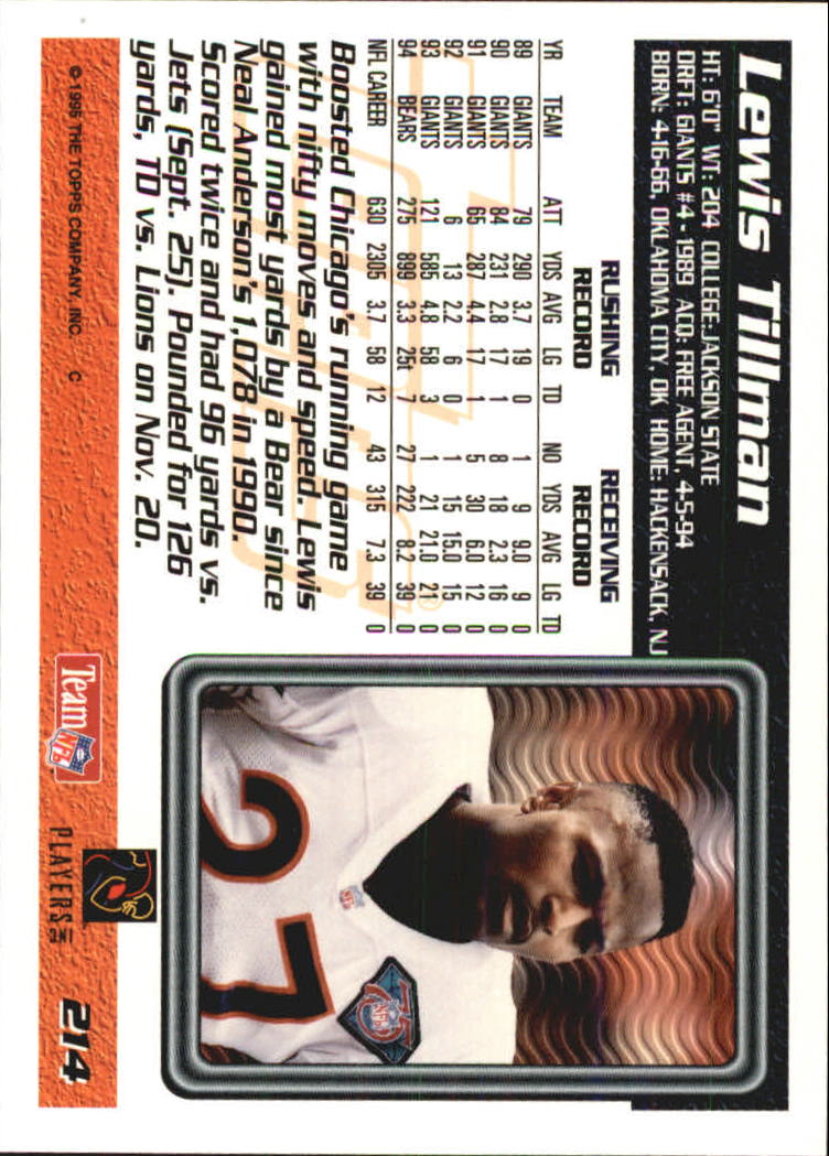 B5903- 1995 Topps Fabrik Panthers Fb Karten 1-250 -du Pick- 15 + Gratis US - Bild 417 von 483