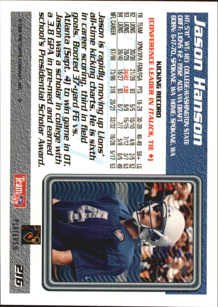 B5903- 1995 Topps Fabrik Panthers Fb Karten 1-250 -du Pick- 15 + Gratis US - Bild 421 von 483
