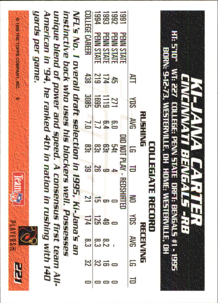 B5903- 1995 Topps Fabrik Panthers Fb Karten 1-250 -du Pick- 15 + Gratis US - Bild 429 von 483