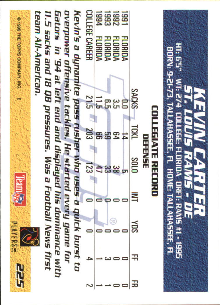 B5903- 1995 Topps Fabrik Panthers Fb Karten 1-250 -du Pick- 15 + Gratis US - Bild 435 von 483