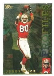 1995 Topps Profiles #9 Jerry Rice