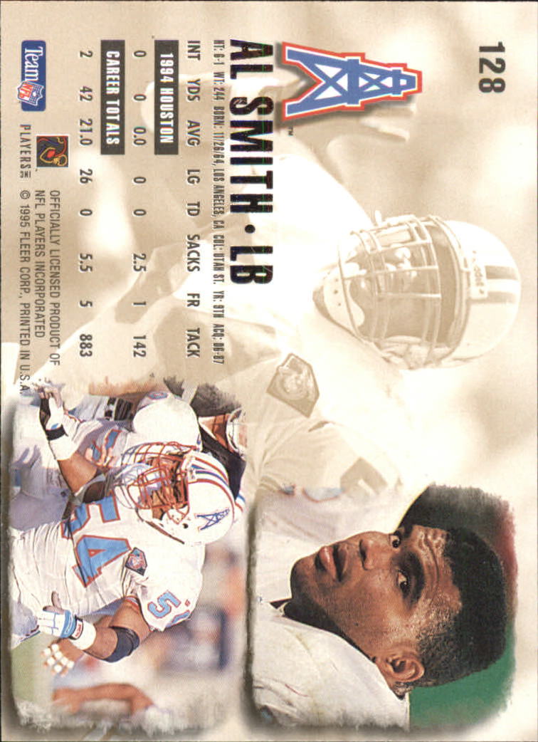 1995 Ultra #128 Al Smith back image
