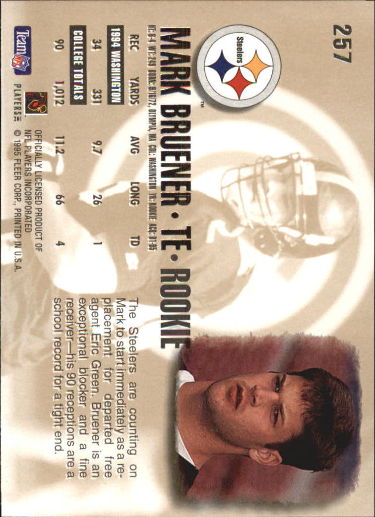 A0787- 1995 Ultra Football Cards 251-500 +Rookies -You Pick- 15+ FREE US SHIP - Picture 13 of 407