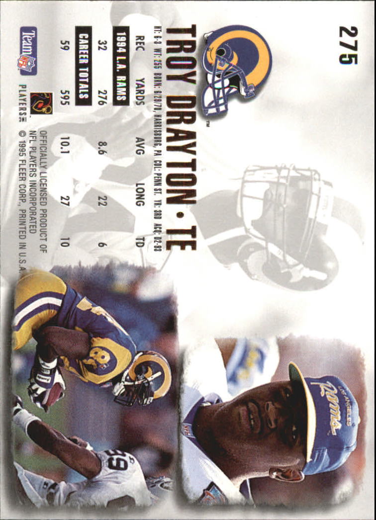 A0787- 1995 Ultra Football Cards 251-500 +Rookies -You Pick- 15+ FREE US SHIP - Picture 45 of 407
