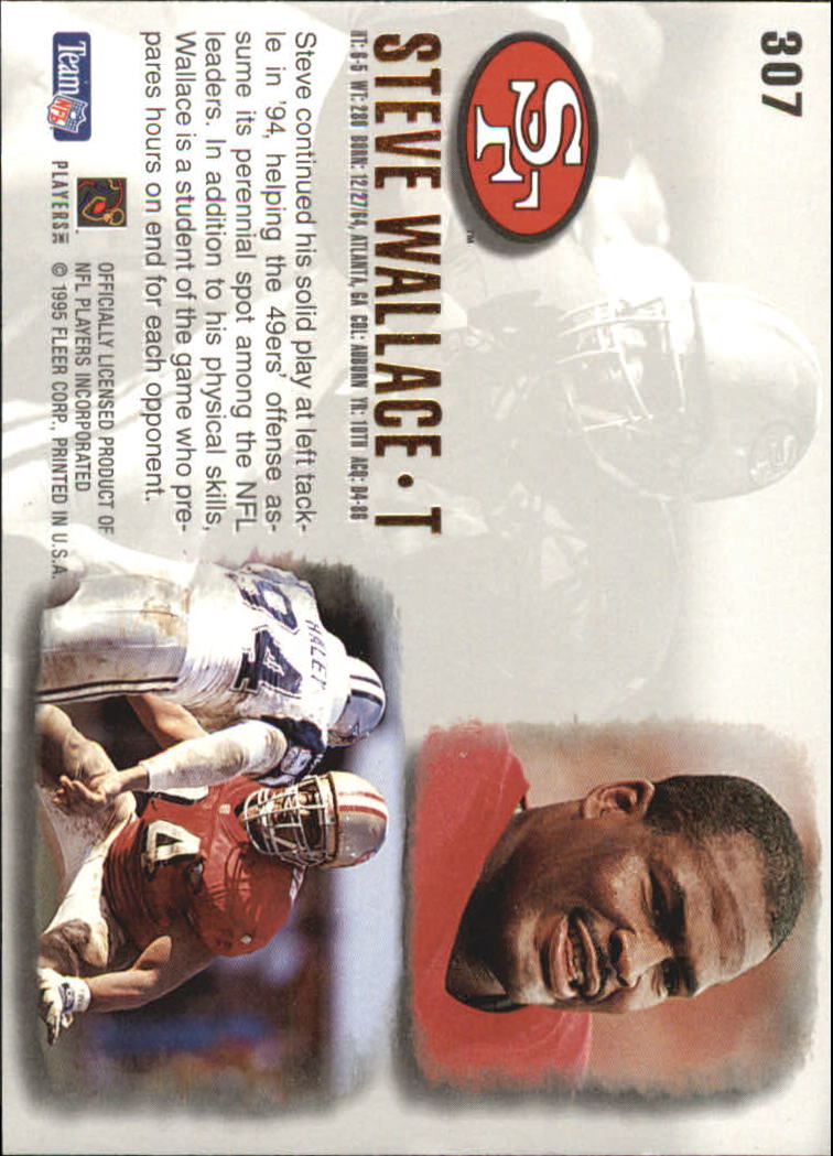 1995 Ultra #307 Steve Wallace back image