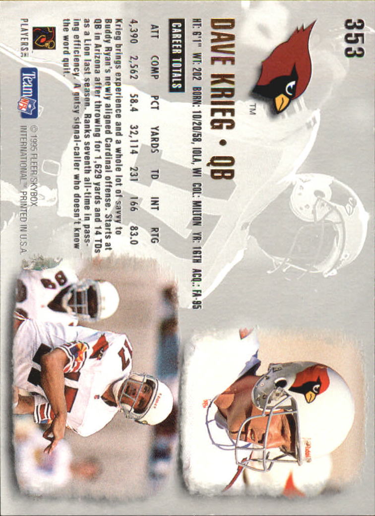 A0787- 1995 Ultra Football Cards 251-500 +Rookies -You Pick- 15+ FREE US SHIP - Picture 185 of 407