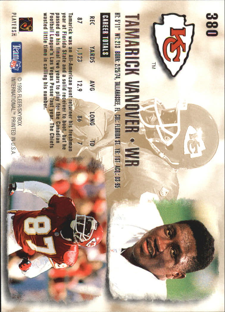 A0787- 1995 Ultra Football Cards 251-500 +Rookies -You Pick- 15+ FREE US SHIP - Picture 233 of 407