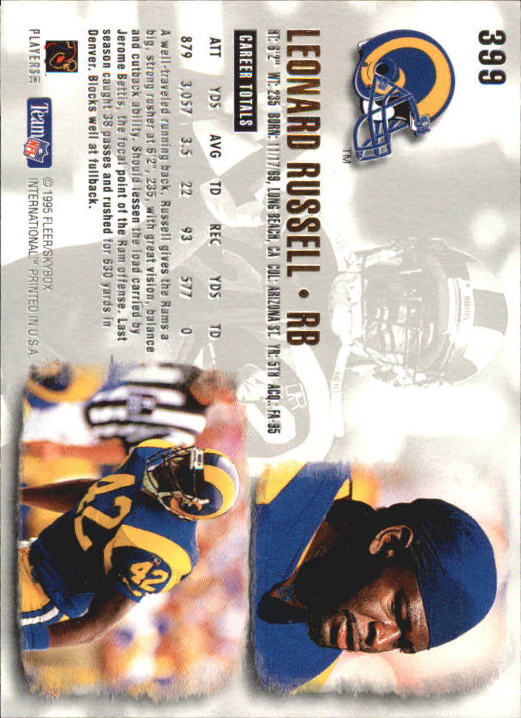 A0787- 1995 Ultra Football Cards 251-500 +Rookies -You Pick- 15+ FREE US SHIP - Picture 262 of 407