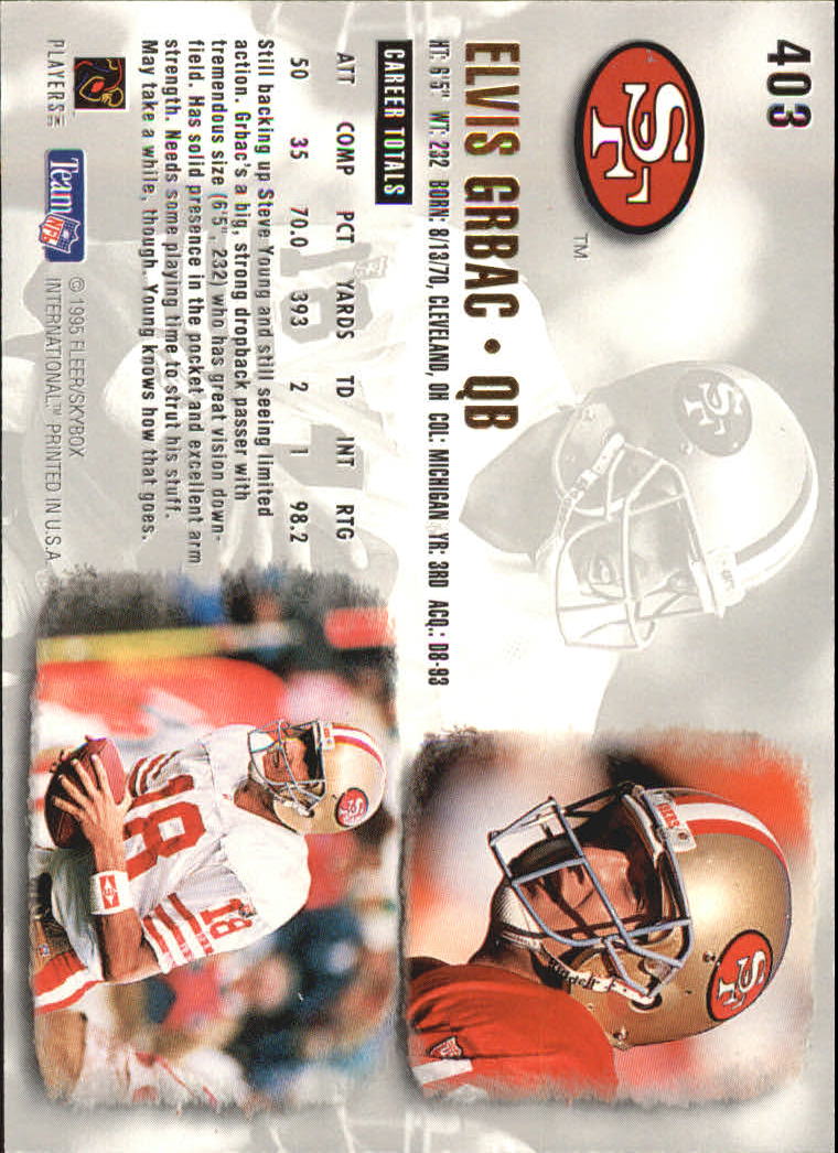 A0787- 1995 Ultra Football Cards 251-500 +Rookies -You Pick- 15+ FREE US SHIP - Picture 270 of 407