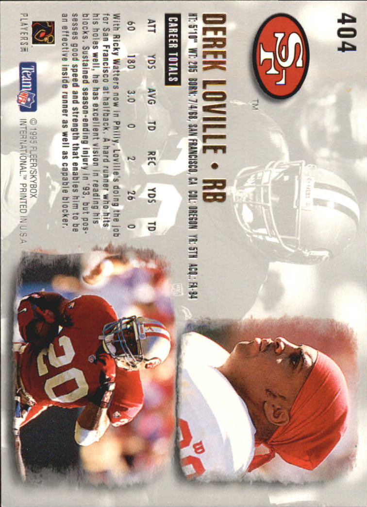 A0787- 1995 Ultra Football Cards 251-500 +Rookies -You Pick- 15+ FREE US SHIP - Picture 272 of 407