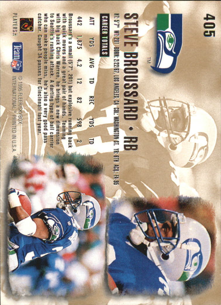 A0787- 1995 Ultra Football Cards 251-500 +Rookies -You Pick- 15+ FREE US SHIP - Picture 274 of 407