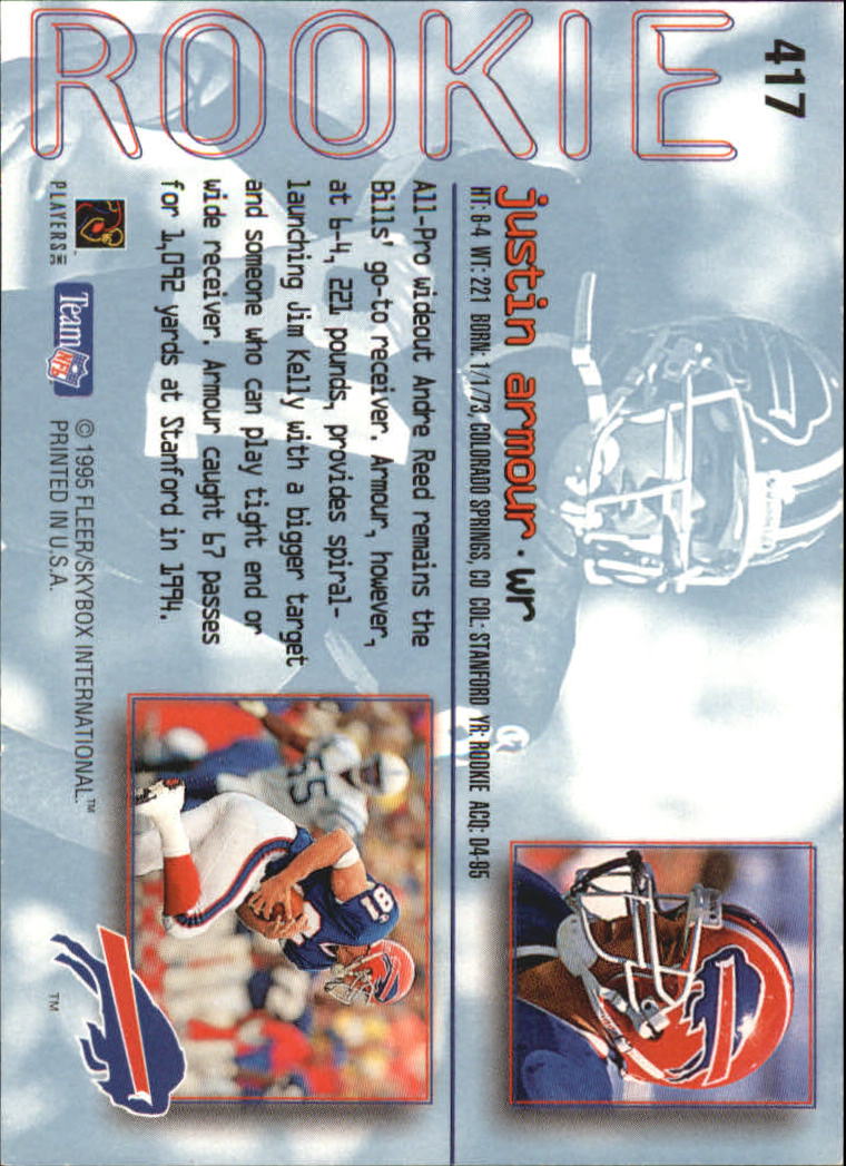 A0787- 1995 Ultra Football Cards 251-500 +Rookies -You Pick- 15+ FREE US SHIP - Picture 294 of 407