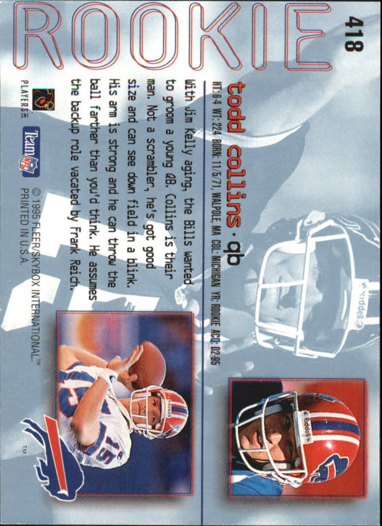 A0787- 1995 Ultra Football Cards 251-500 +Rookies -You Pick- 15+ FREE US SHIP - Picture 296 of 407