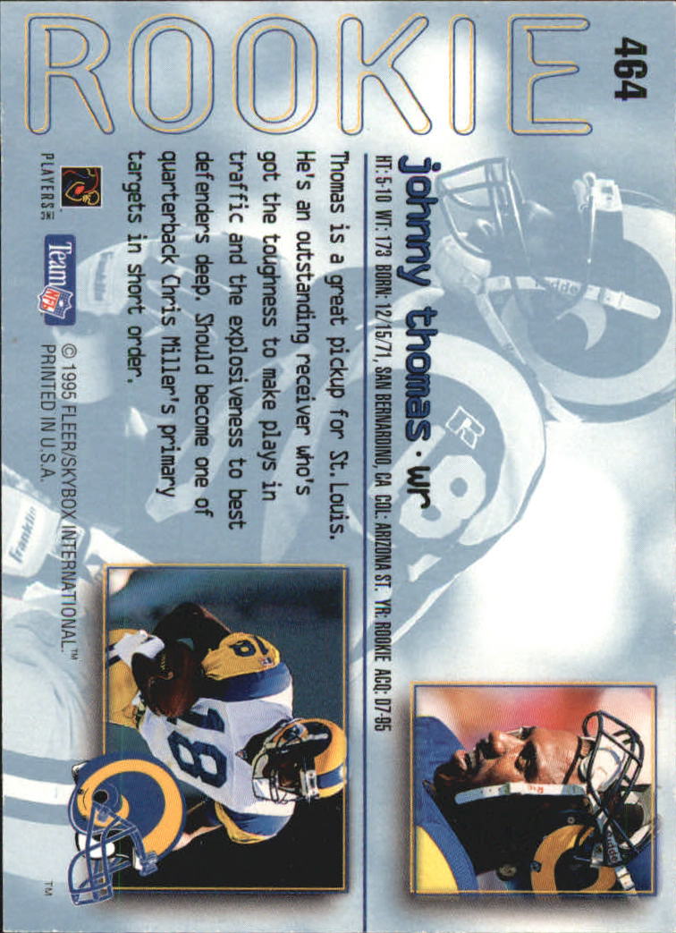A0787- 1995 Ultra Football Cards 251-500 +Rookies -You Pick- 15+ FREE US SHIP - Picture 343 of 407
