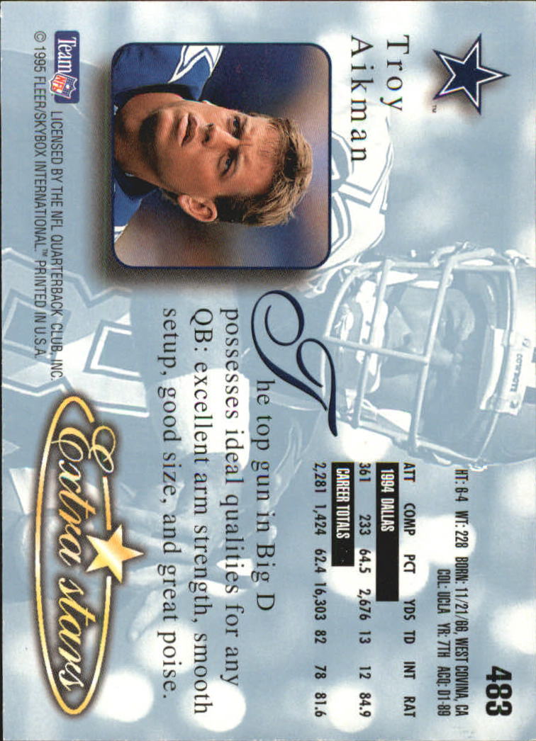 A0787- 1995 Ultra Football Cards 251-500 +Rookies -You Pick- 15+ FREE US SHIP - Picture 377 of 407