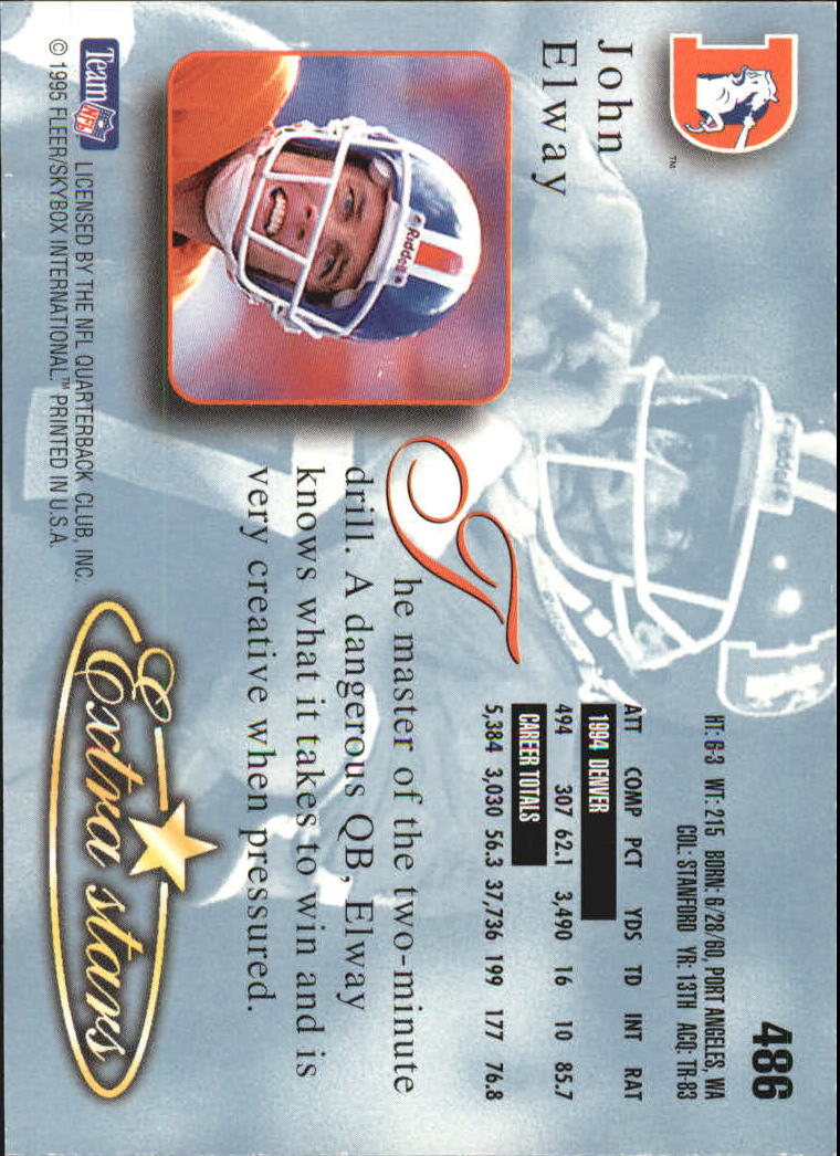 A0787- 1995 Ultra Football Cards 251-500 +Rookies -You Pick- 15+ FREE US SHIP - Picture 383 of 407