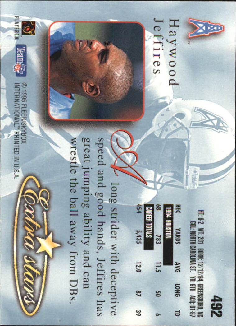 A0787- 1995 Ultra Football Cards 251-500 +Rookies -You Pick- 15+ FREE US SHIP - Picture 391 of 407