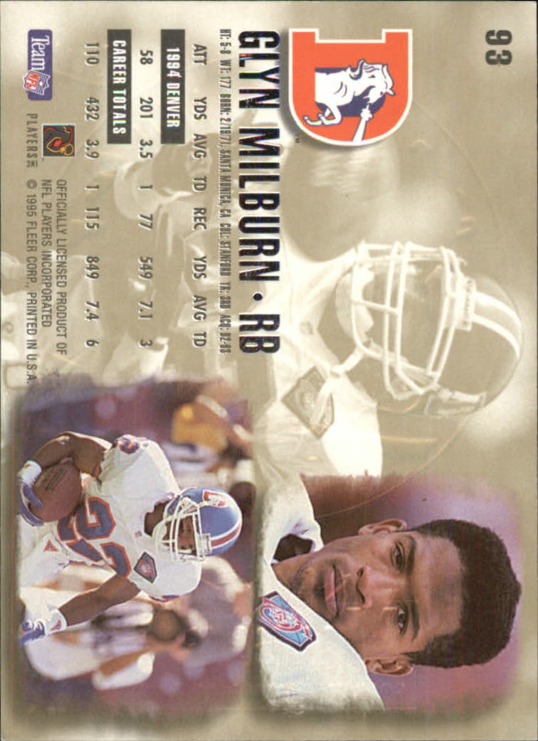 1995 Ultra Football Gold Medallion Parallel Singles (1-270) - You Choose - Picture 119 of 380