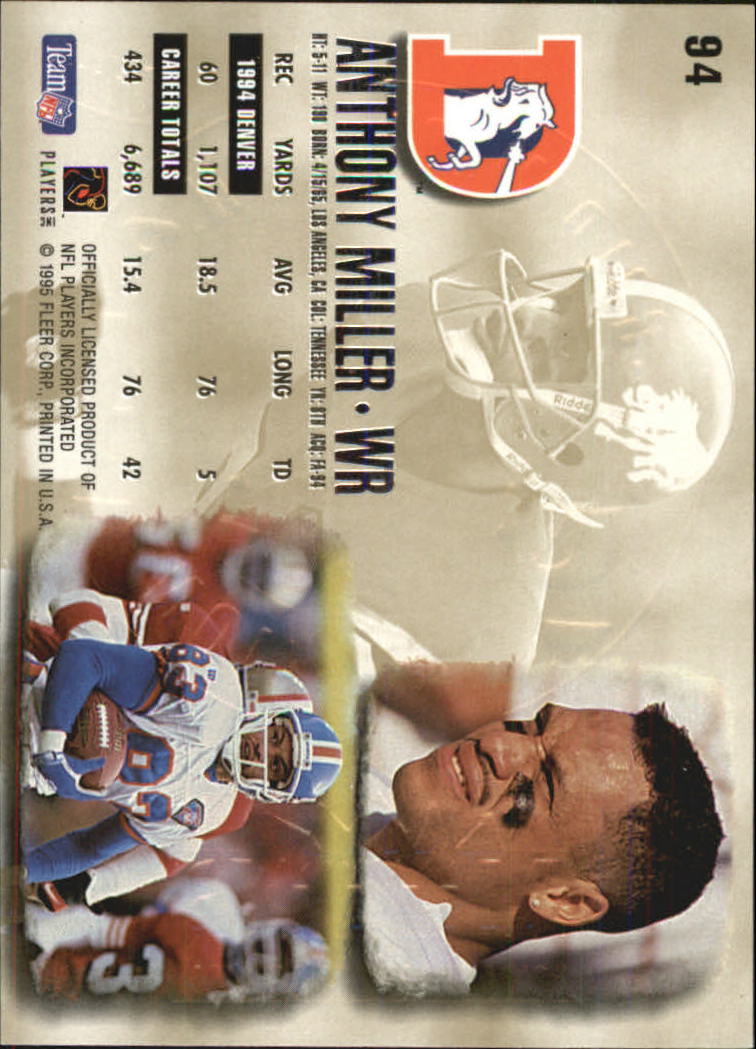 1995 Ultra Football Gold Medallion Parallel Singles (1-270) - You Choose - Picture 121 of 380