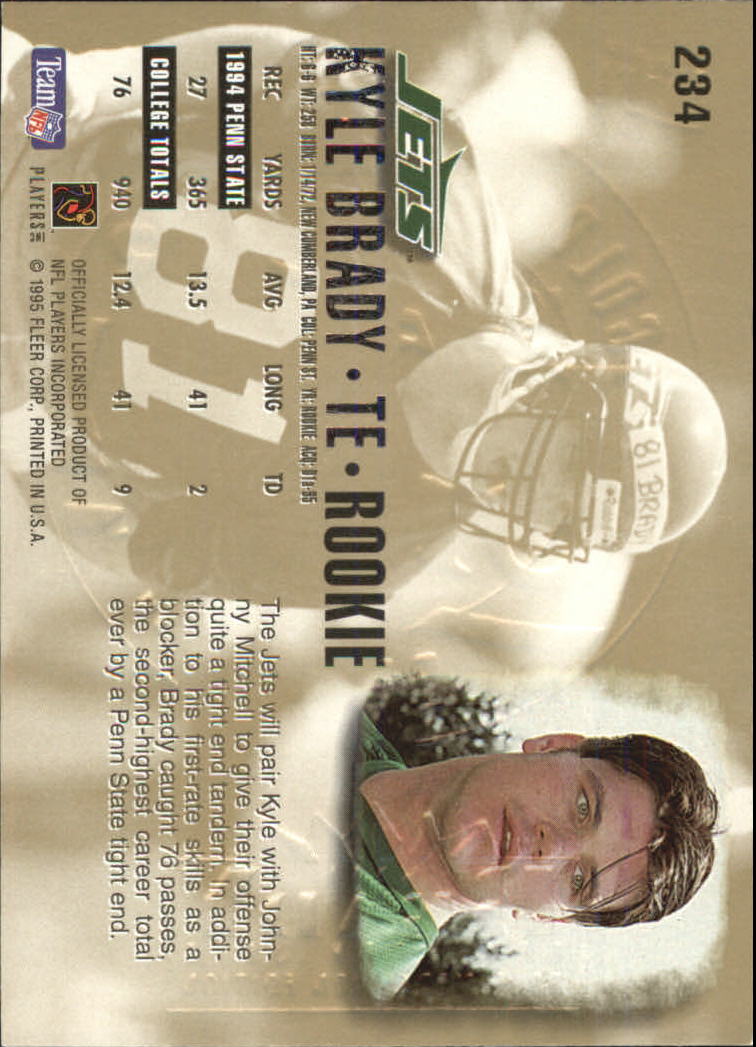 1995 Ultra Football Gold Medallion Parallel Singles (1-270) - You Choose - Picture 326 of 380