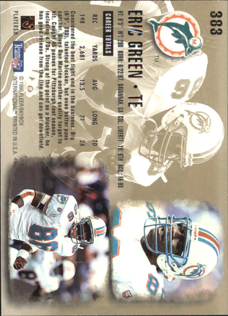 A0787- 1995 Ultra GOLD Medallion FB Cards 251-500 -You Pick- 15+ FREE US SHIP - Picture 195 of 357