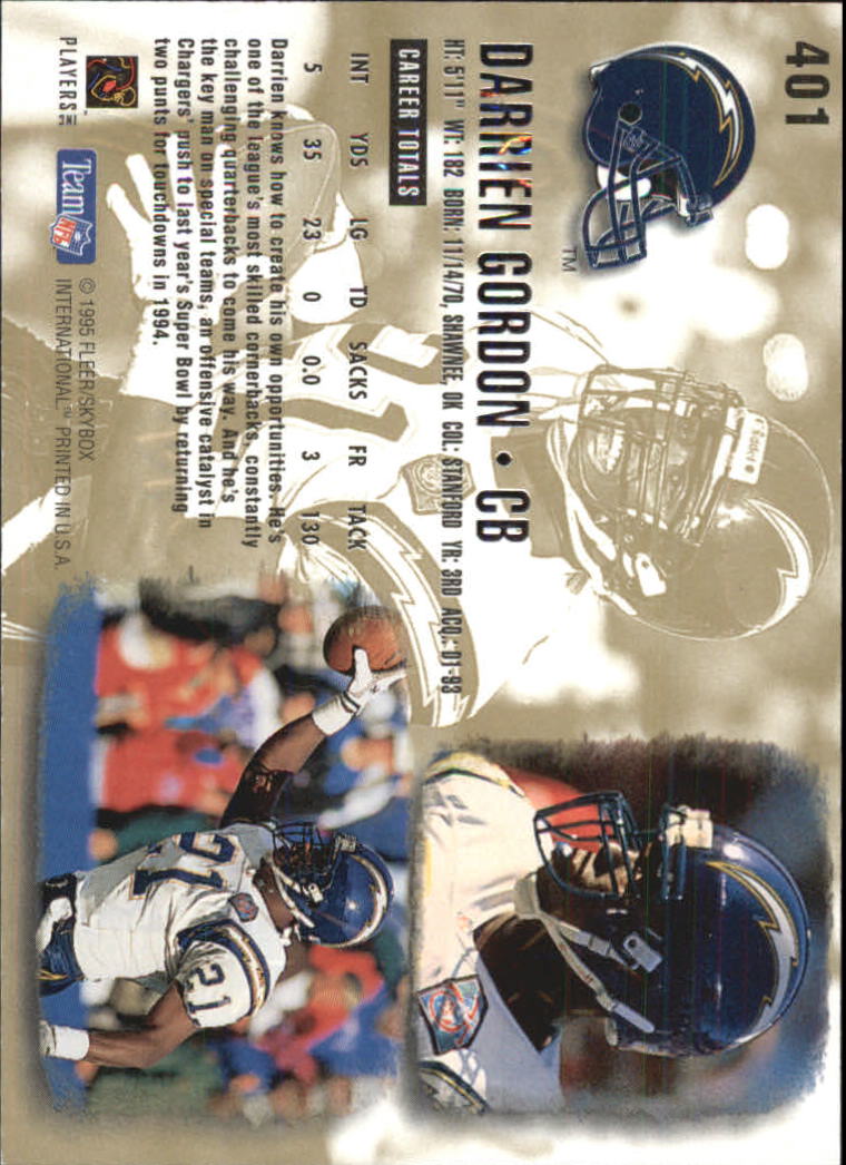 A0787- 1995 Ultra GOLD Medallion FB Cards 251-500 -You Pick- 15+ FREE US SHIP - Picture 219 of 357