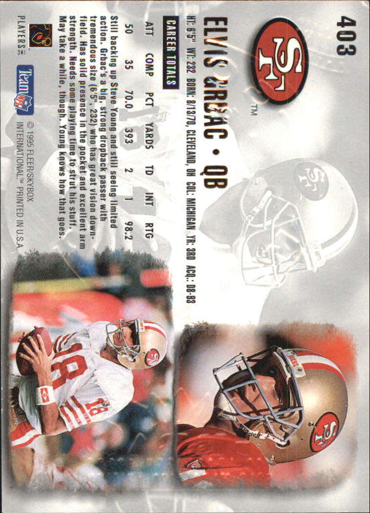 A0787- 1995 Ultra GOLD Medallion FB Cards 251-500 -You Pick- 15+ FREE US SHIP - Picture 223 of 357