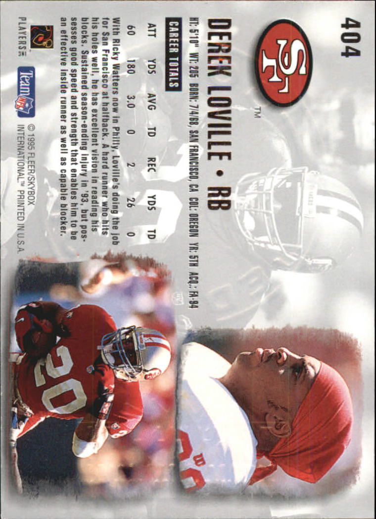 A0787- 1995 Ultra GOLD Medallion FB Cards 251-500 -You Pick- 15+ FREE US SHIP - Picture 225 of 357