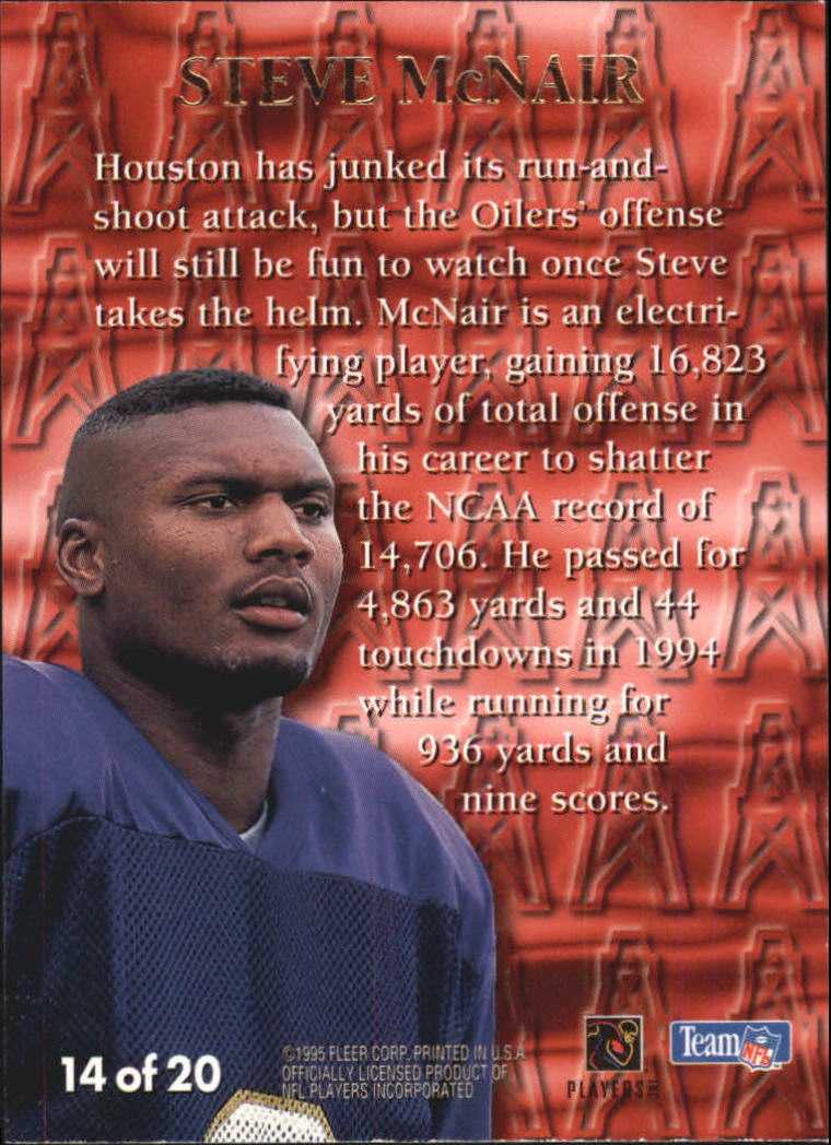 1995 Ultra First Rounders #14 Steve McNair back image