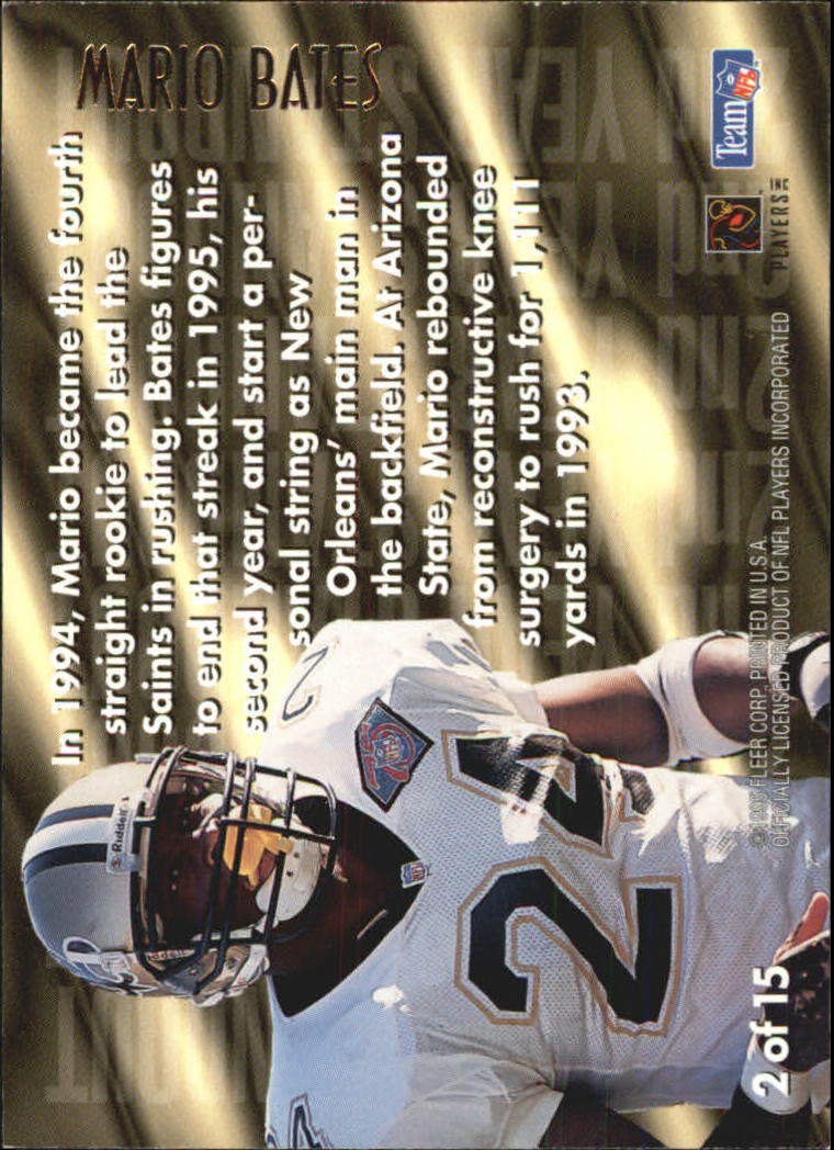 1995 Ultra Football 2nd Year Standouts Gold Medallion Singles - You Choose - Picture 3 of 18