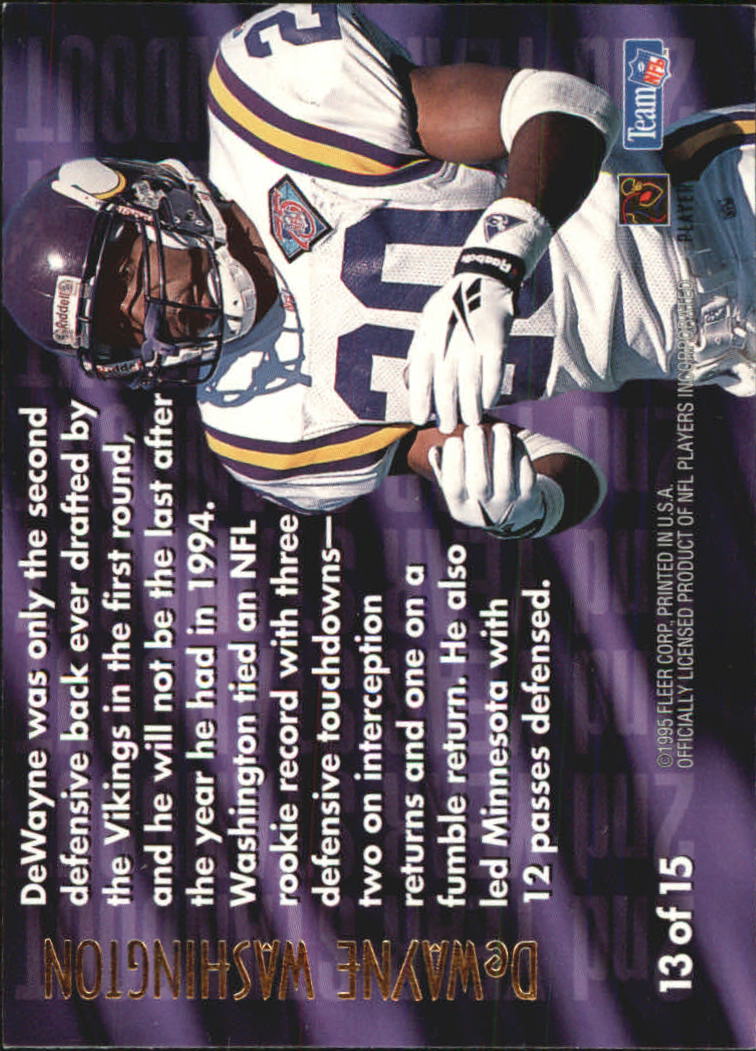 1995 Ultra Football 2nd Year Standouts Gold Medallion Singles - You Choose - Picture 14 of 18