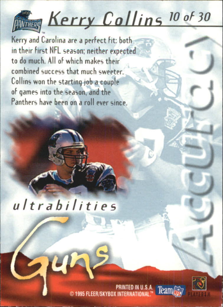 1995 Ultra Football Ultrabilities Insert Singles - You Choose - Picture 11 of 36