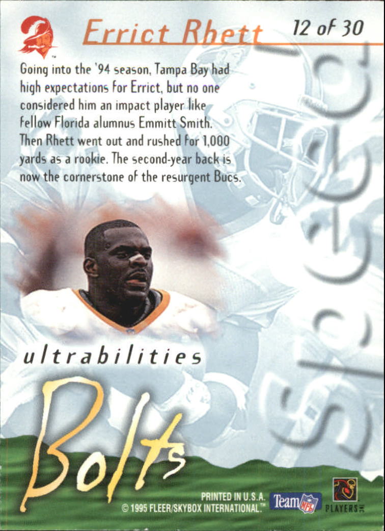 1995 Ultra Football Ultrabilities Insert Singles - You Choose - Picture 13 of 36