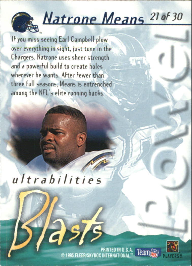 1995 Ultra Football Ultrabilities Insert Singles - You Choose - Picture 23 of 36