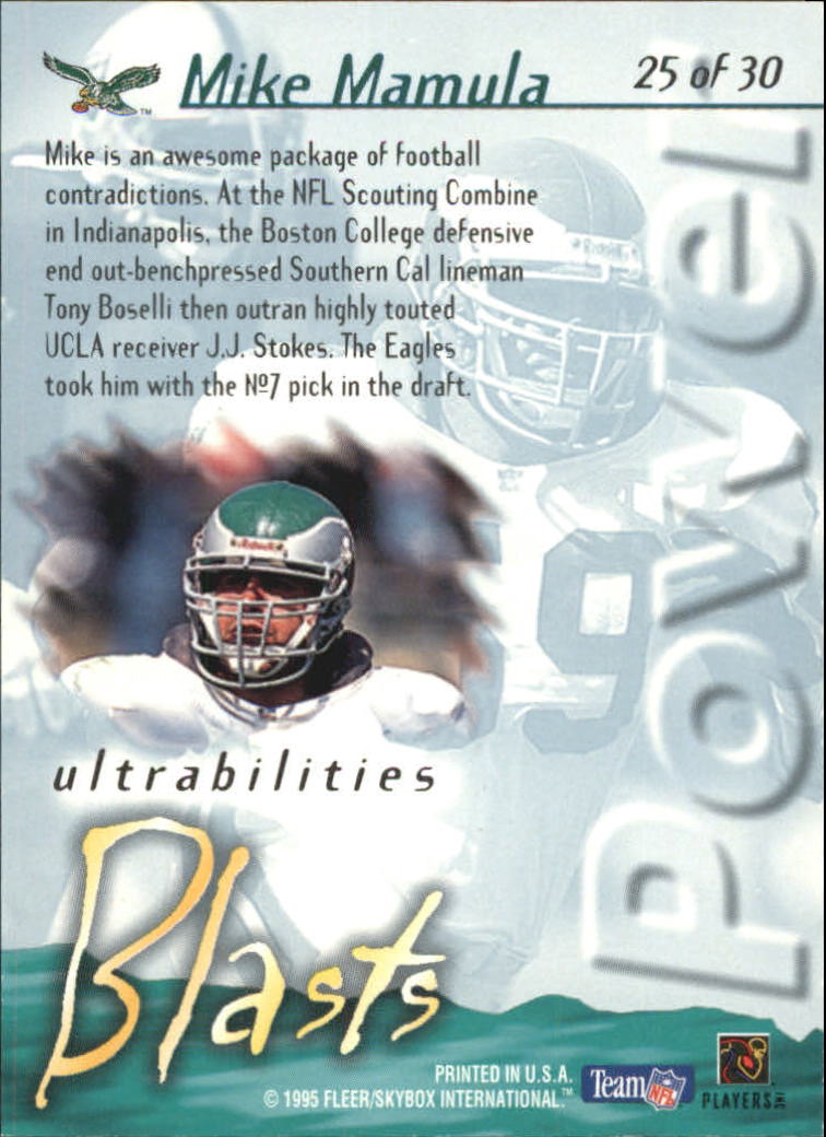 1995 Ultra Football Ultrabilities Insert Singles - You Choose - Picture 28 of 36