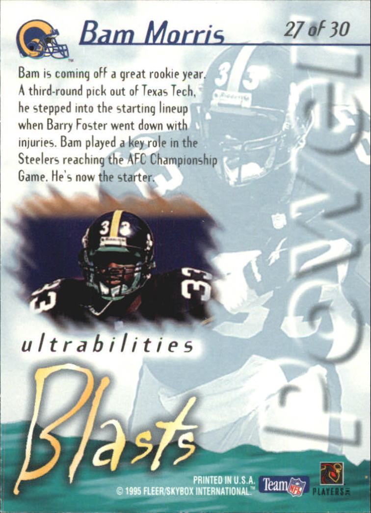 1995 Ultra Football Ultrabilities Insert Singles - You Choose - Picture 32 of 36