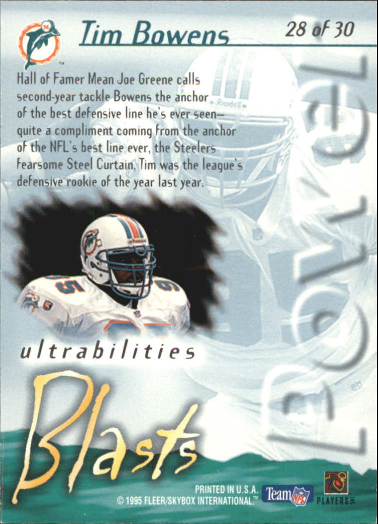 1995 Ultra Football Ultrabilities Insert Singles - You Choose - Picture 34 of 36