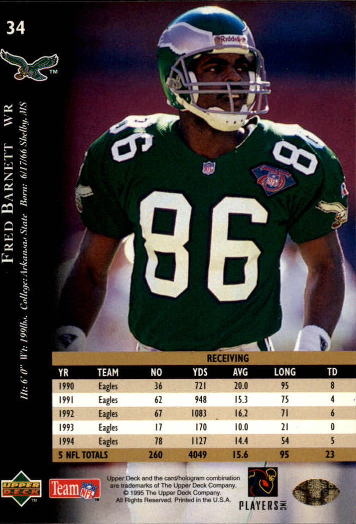 A2152- 1995 Upper Deck FB Card #s 1-250 +Rookies -You Pick- 15+ FREE US SHIP - Picture 55 of 465