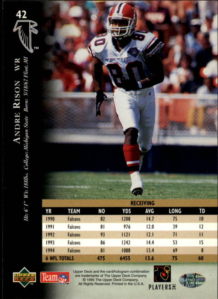 A2152- 1995 Upper Deck FB Card #s 1-250 +Rookies -You Pick- 15+ FREE US SHIP - Picture 71 of 465