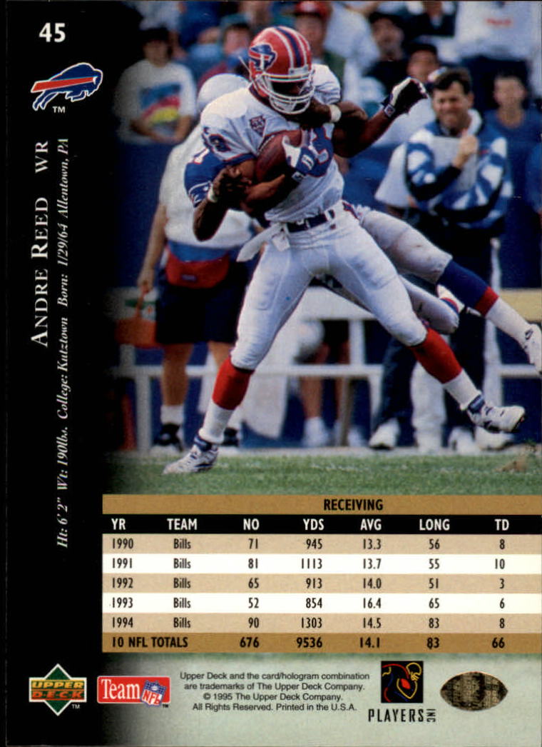 A2152- 1995 Upper Deck FB Card #s 1-250 +Rookies -You Pick- 15+ FREE US SHIP - Picture 77 of 465