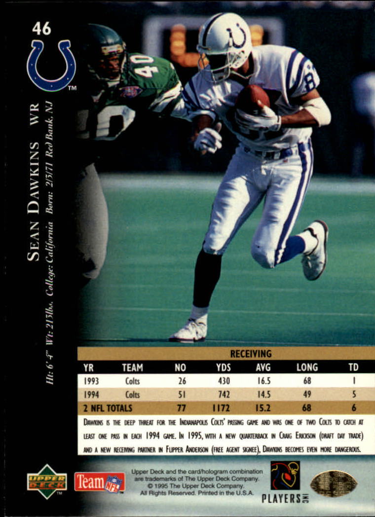 A2152- 1995 Upper Deck FB Card #s 1-250 +Rookies -You Pick- 15+ FREE US SHIP - Picture 79 of 465