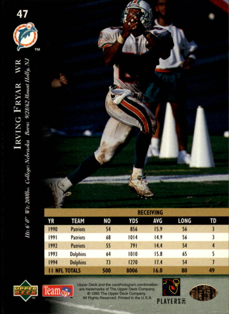 A2152- 1995 Upper Deck FB Card #s 1-250 +Rookies -You Pick- 15+ FREE US SHIP - Picture 81 of 465