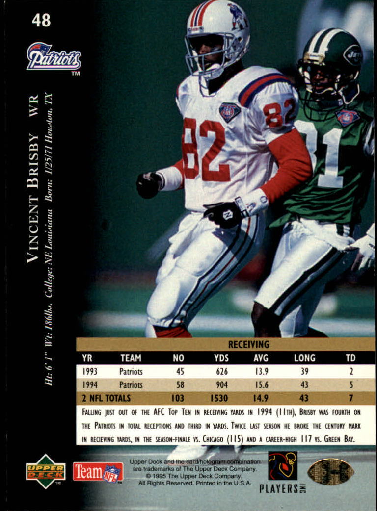 A2152- 1995 Upper Deck FB Card #s 1-250 +Rookies -You Pick- 15+ FREE US SHIP - Picture 83 of 465