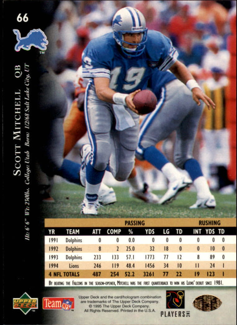 A2152- 1995 Upper Deck FB Card #s 1-250 +Rookies -You Pick- 15+ FREE US SHIP - Picture 117 of 465